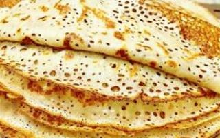 Thick pancakes with kefir - grandma's recipe