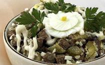 Beef liver salad recipes