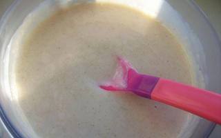 Heinz piena un bezpiena auzu putra zīdaiņiem: produkta īpašības, sortiments, pagatavošanas metode Piena putra ar persiku