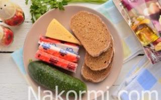 Hogyan készítsünk szendvicseket rákrudakkal Szendvicsek sütőben rákrudakkal